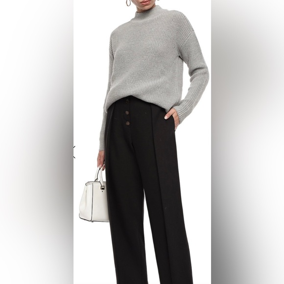 Michael Kors sweater Crystal Embellished ribbed knit sweater Powder Blue XL - Picture 1 of 10
